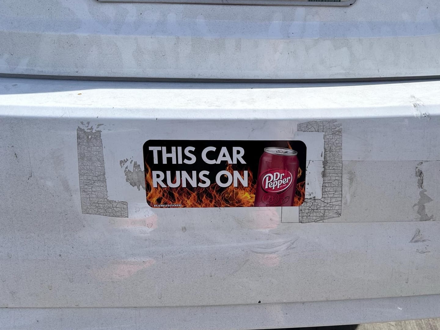 Customer photo review of This Car Runs On Dr Pepper / customizable text and photo
