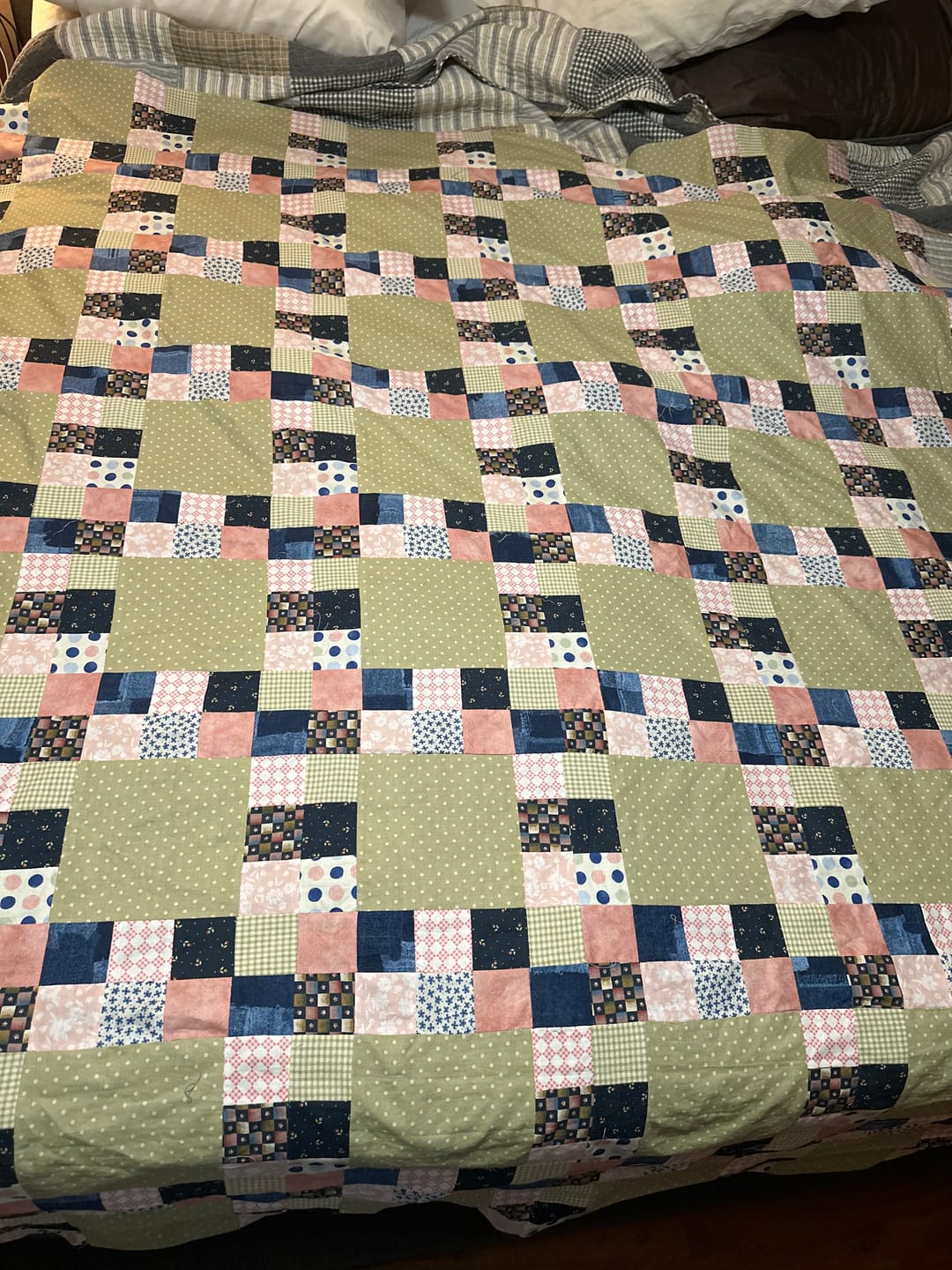 Customer photo review of Plaid on Pink - 43/45" Wide – 100% Quilters Cotton - Andover