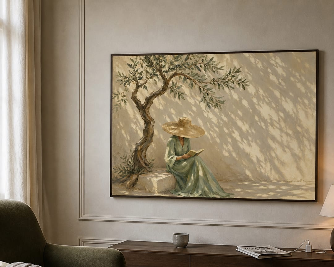 Customer photo review of Expressive Contemporary Art｜Quiet Afternoon with Olive Light
