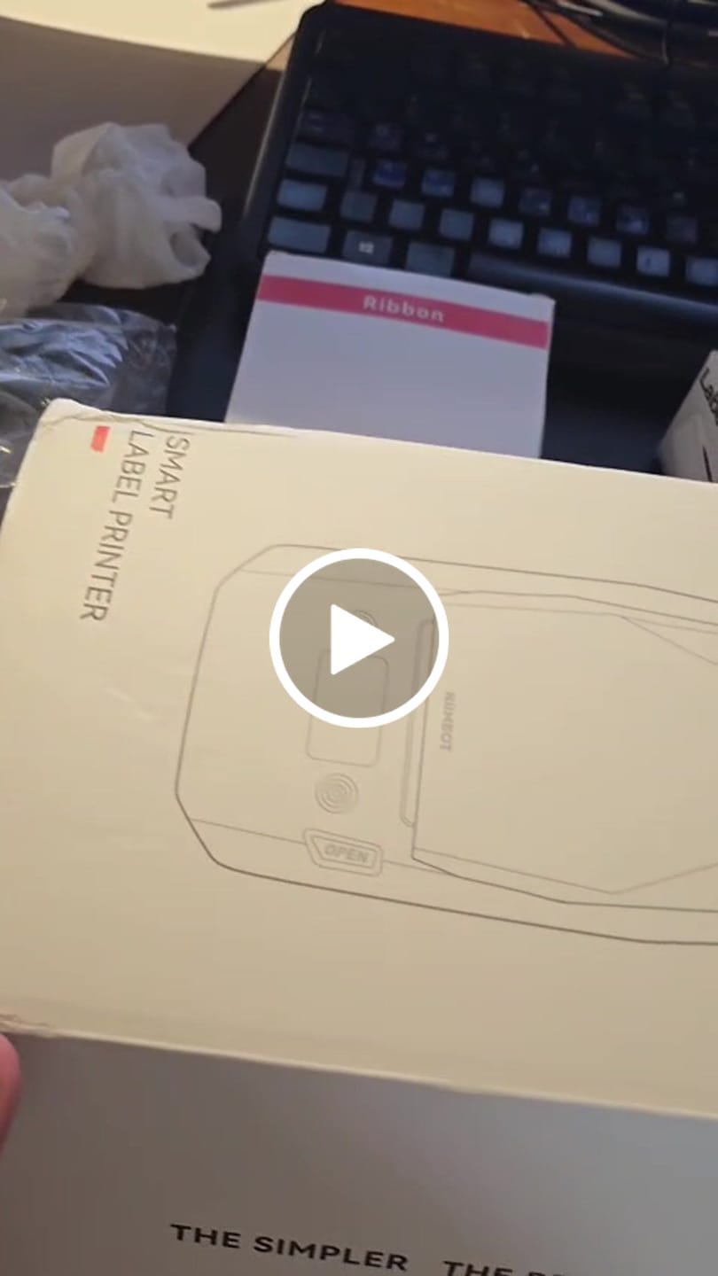 Customer video review of NIIMBOT Compatible M2 Labeling Ribbon, Replacement Refill Tapes