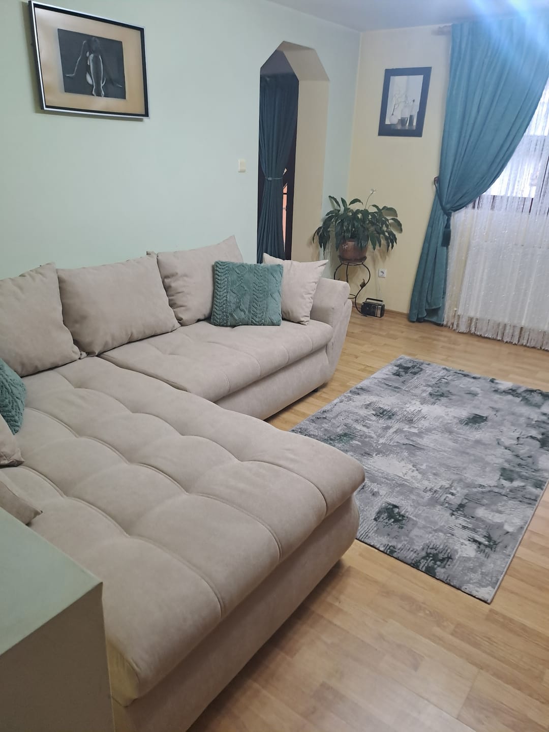 Customer photo review of Colțar extensibil dumonde cu ladă de depozitare Loana Enjoy Camel 270x185 cm