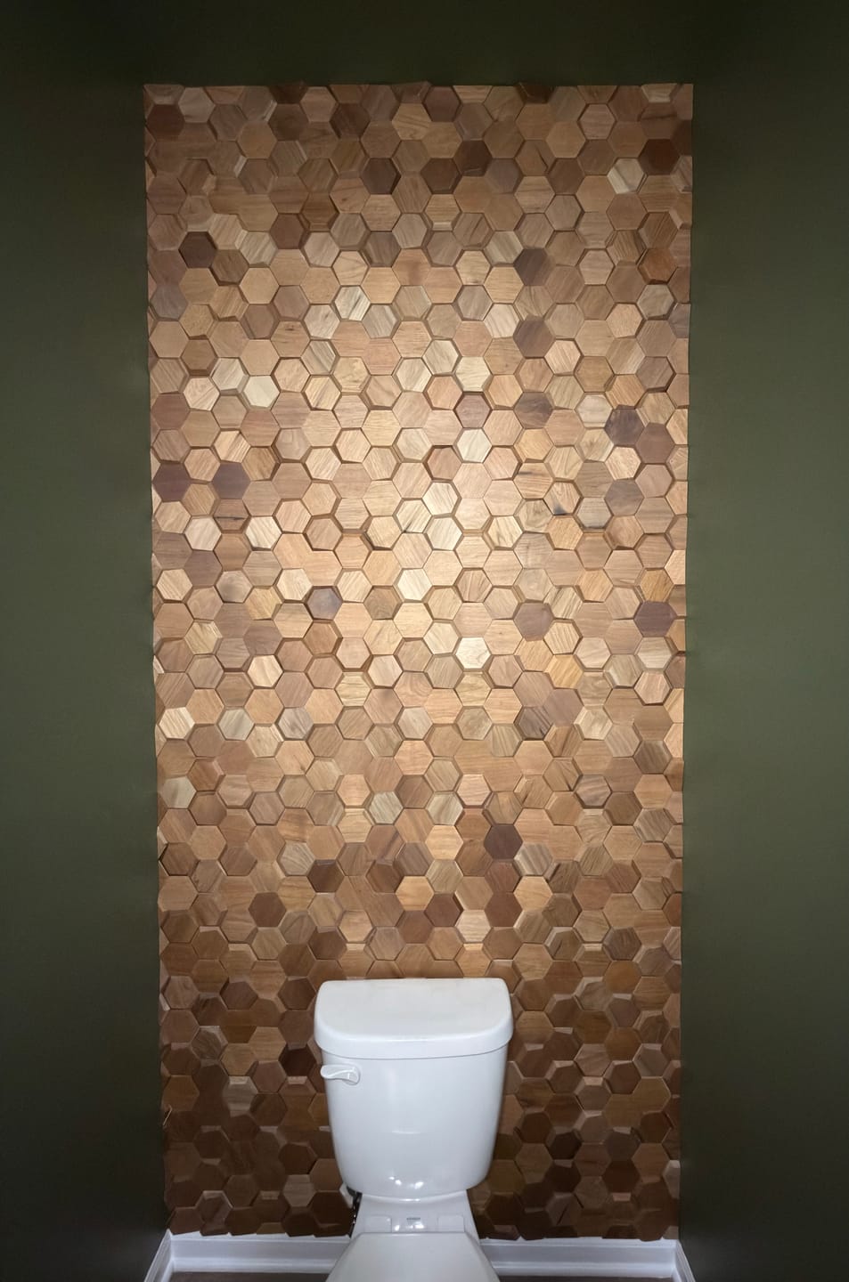 Customer photo review of Hex Natural Walnut Sample