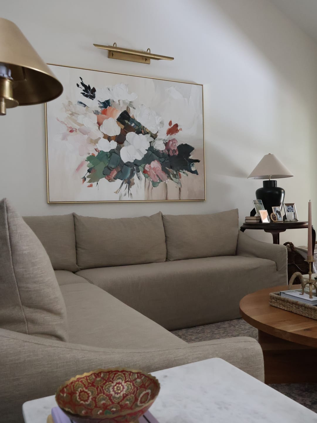 Customer photo review of Elegant and Blooming Hand-Painted Thick Painted Flower Cluster Wall Art#FL10055