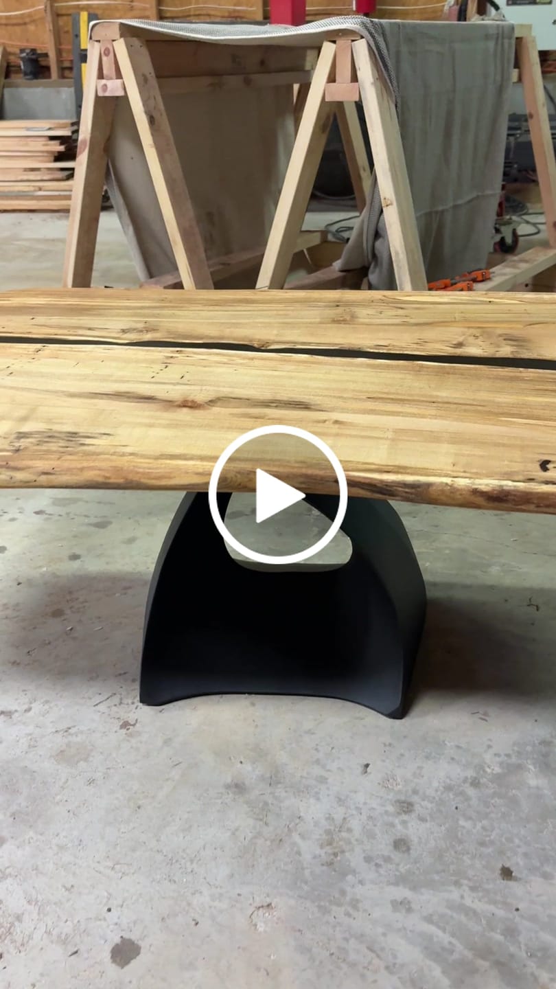 Customer video review of Coffee Table Base 16.5" H Contemporary Style DIY Project - 121B Tulipe