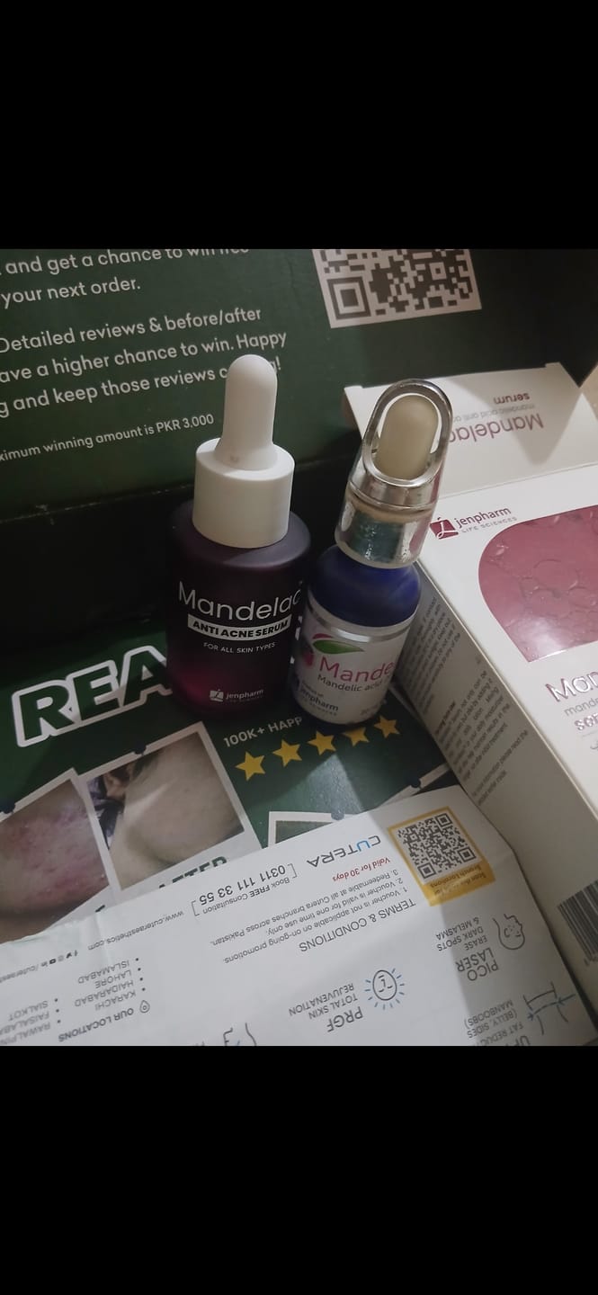 Customer photo review of MandelAC Serum