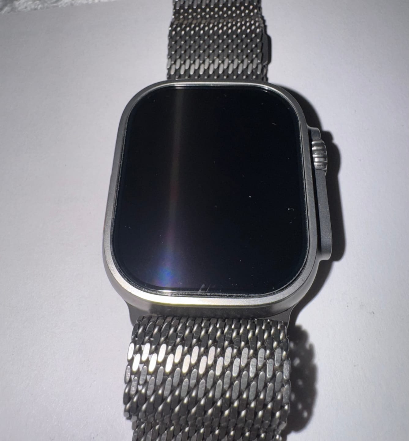 Customer photo review of Tough On Apple Watch Ultra 3 / Ultra 2 / Ultra Screen Protector Tempered Glass with Install Frame 2 Pack