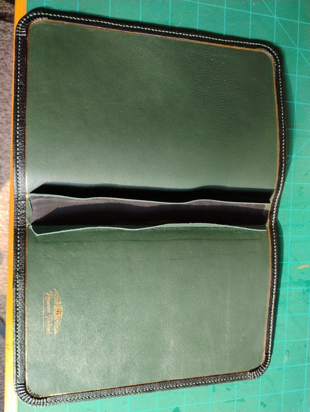 Customer photo review of Drum Dyed Lamb Nappa, 1.5 Oz | 100+ Colors