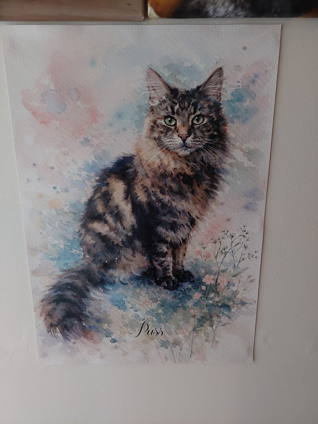 Customer photo review of Watercolour -  Personalised Poster