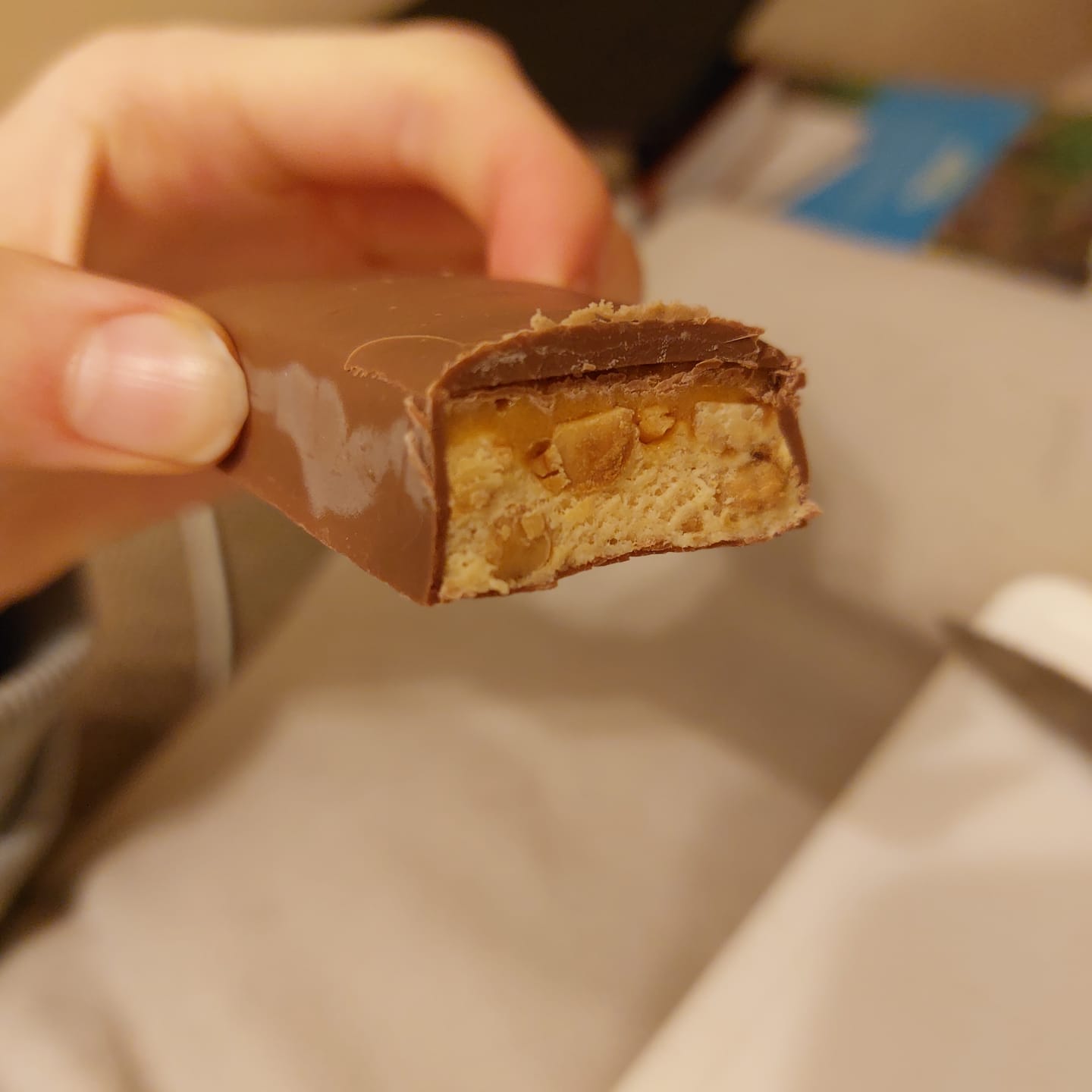 Customer photo review of BAREBELLS Salted Peanut Caramel (THT 2/9/26)