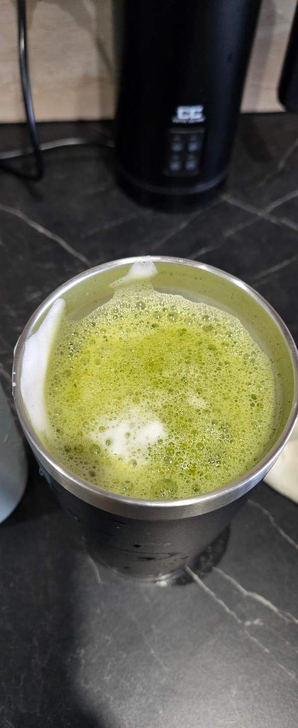 Customer photo review of Premium Matcha Latte