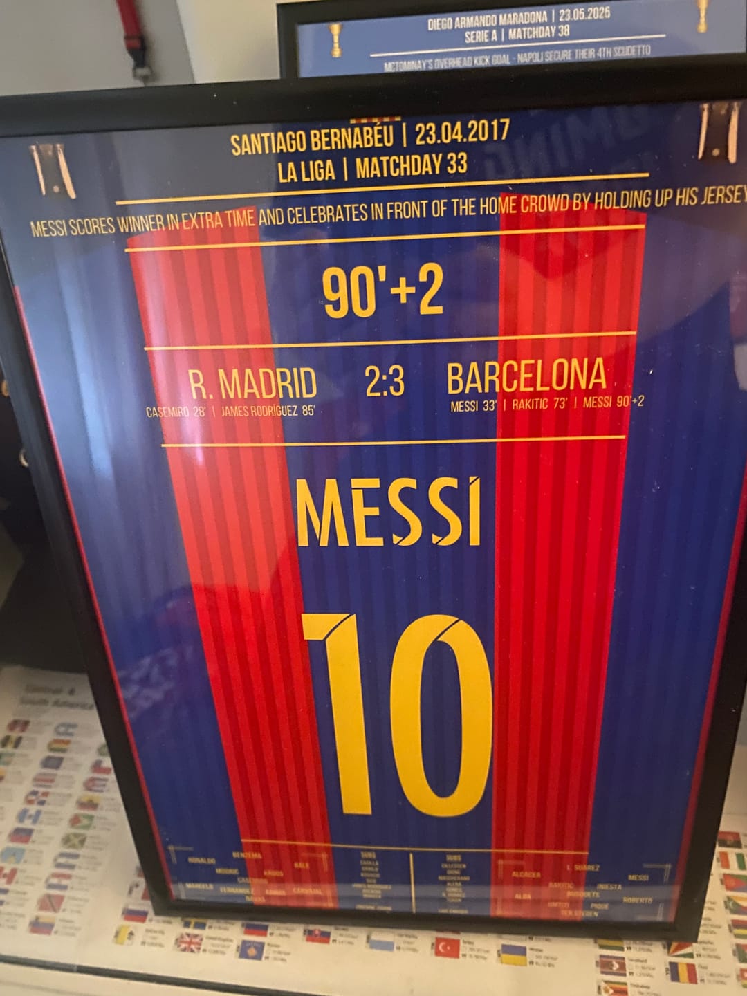 Customer photo review of Messi mit legendärem Trikot-Jubel vor Real-Fans