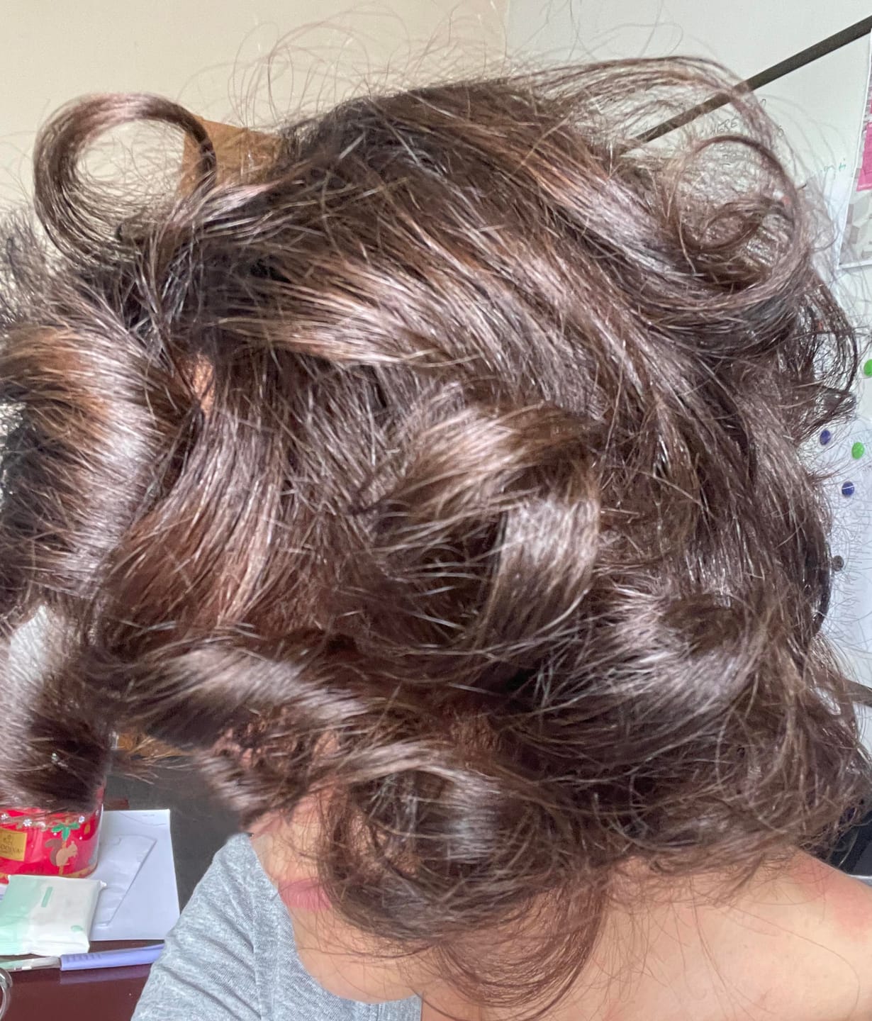 Customer photo review of MINI-KIT CAPELLI SECCHI E POCO LUMINOSI