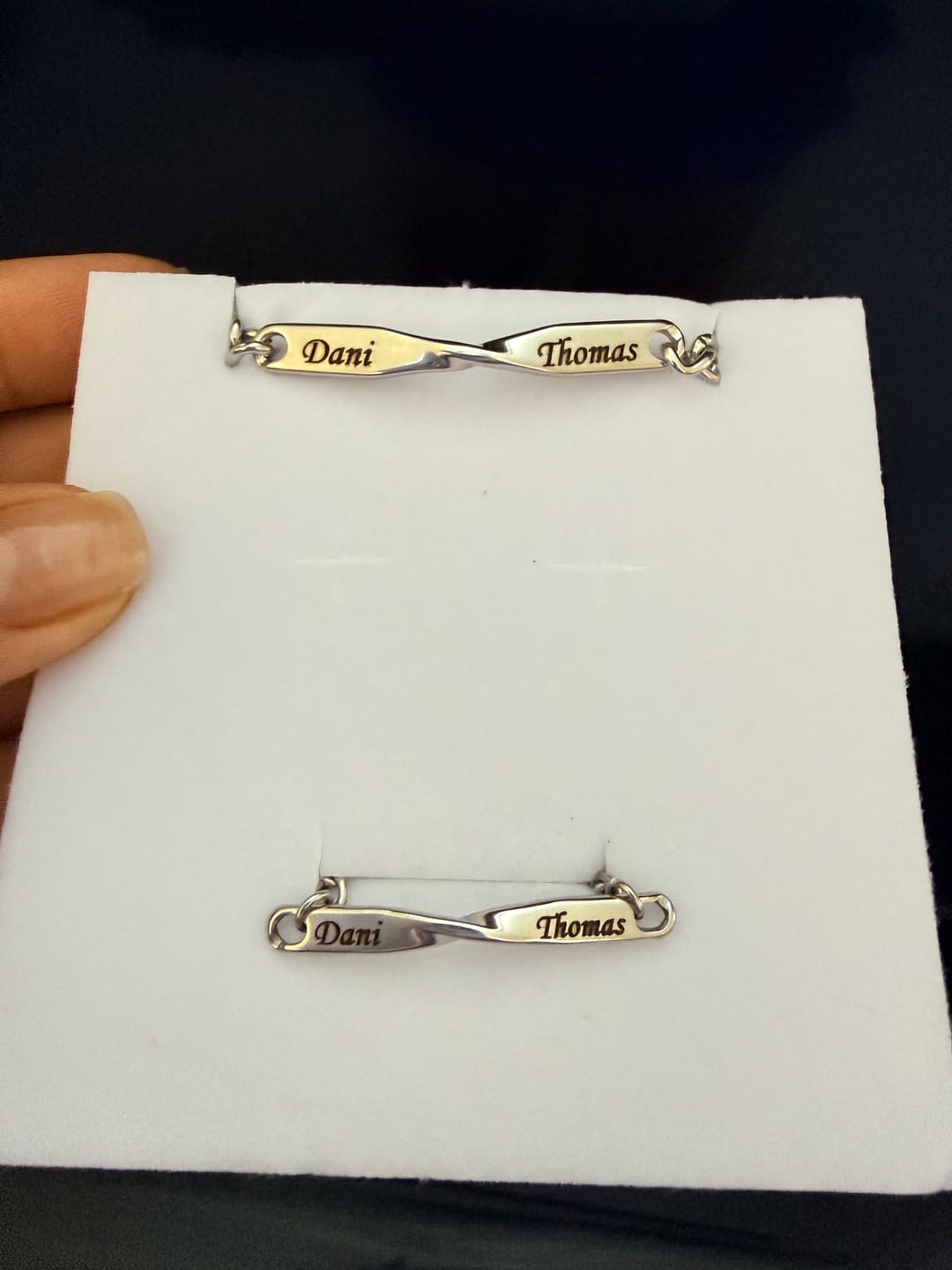 Customer photo review of Infinity Bond Matching Bracelet