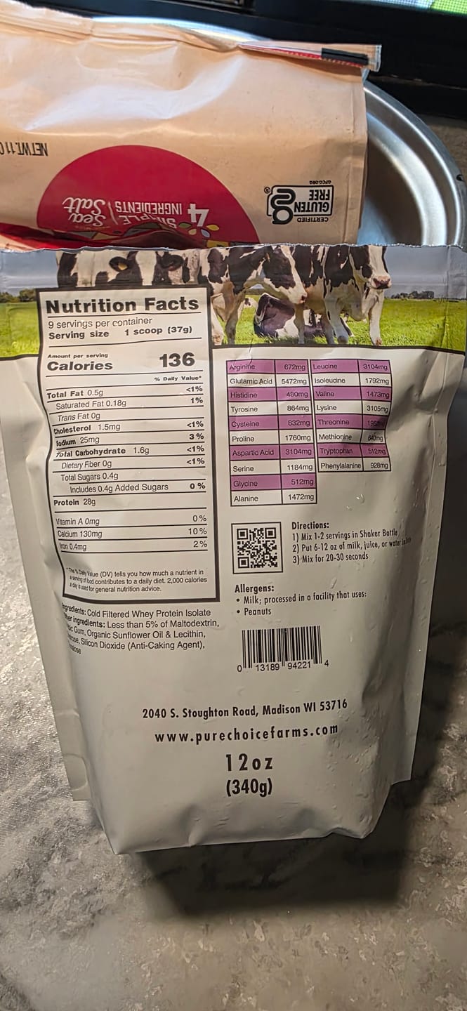 Customer photo review of Whey Protein Isolate Flight   Try 5 flavors!