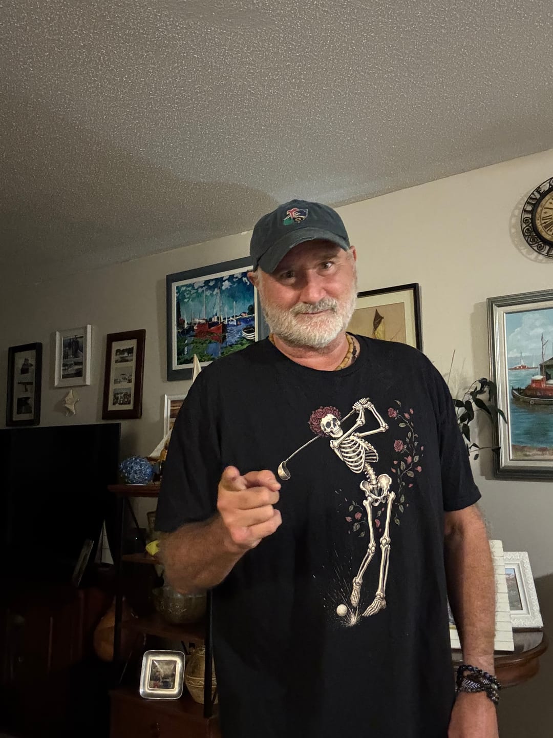Customer photo review of Rose Skeleton Swing Tee