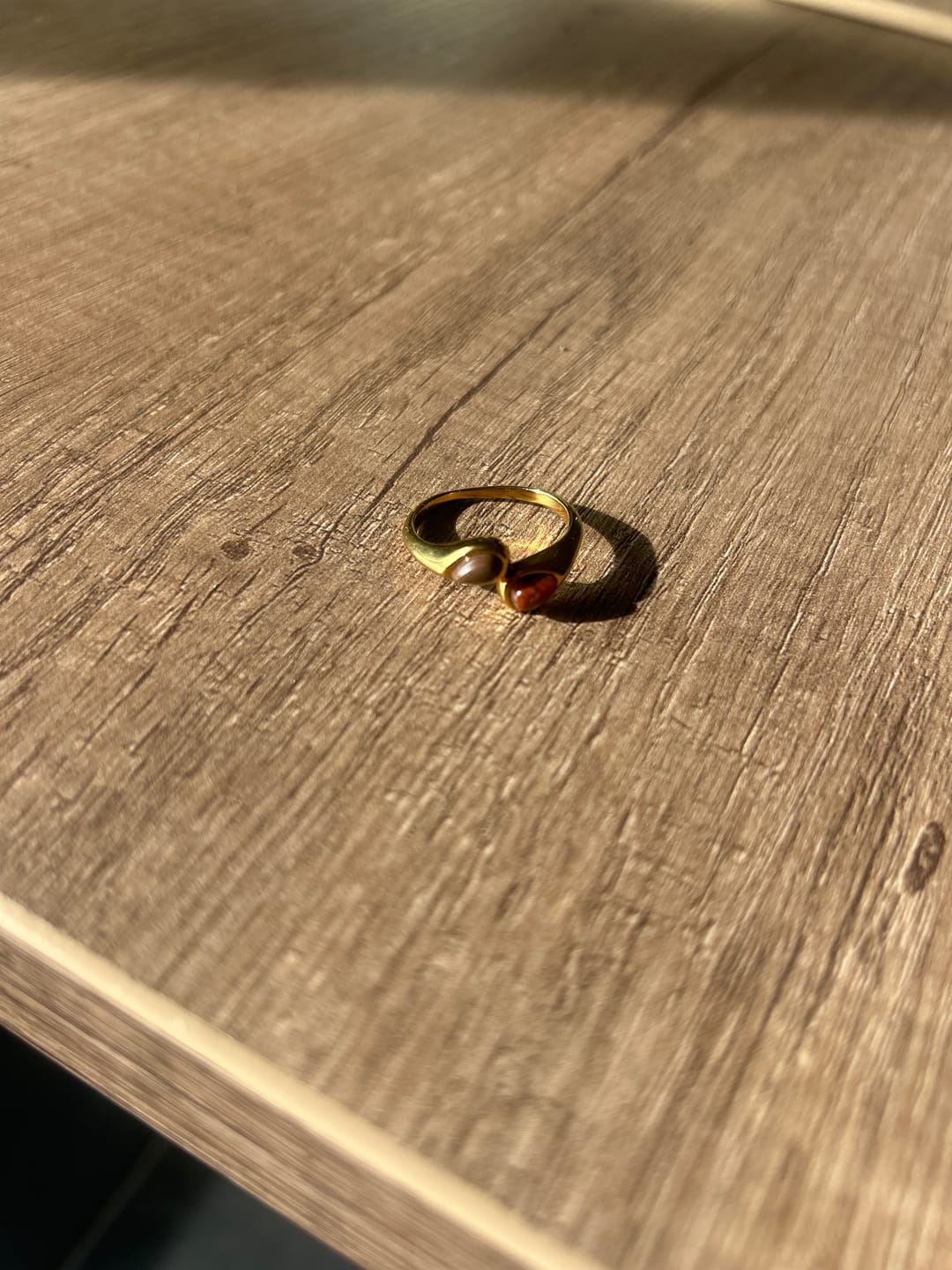 Customer photo review of Tiger Eye Stone Wrap Ring