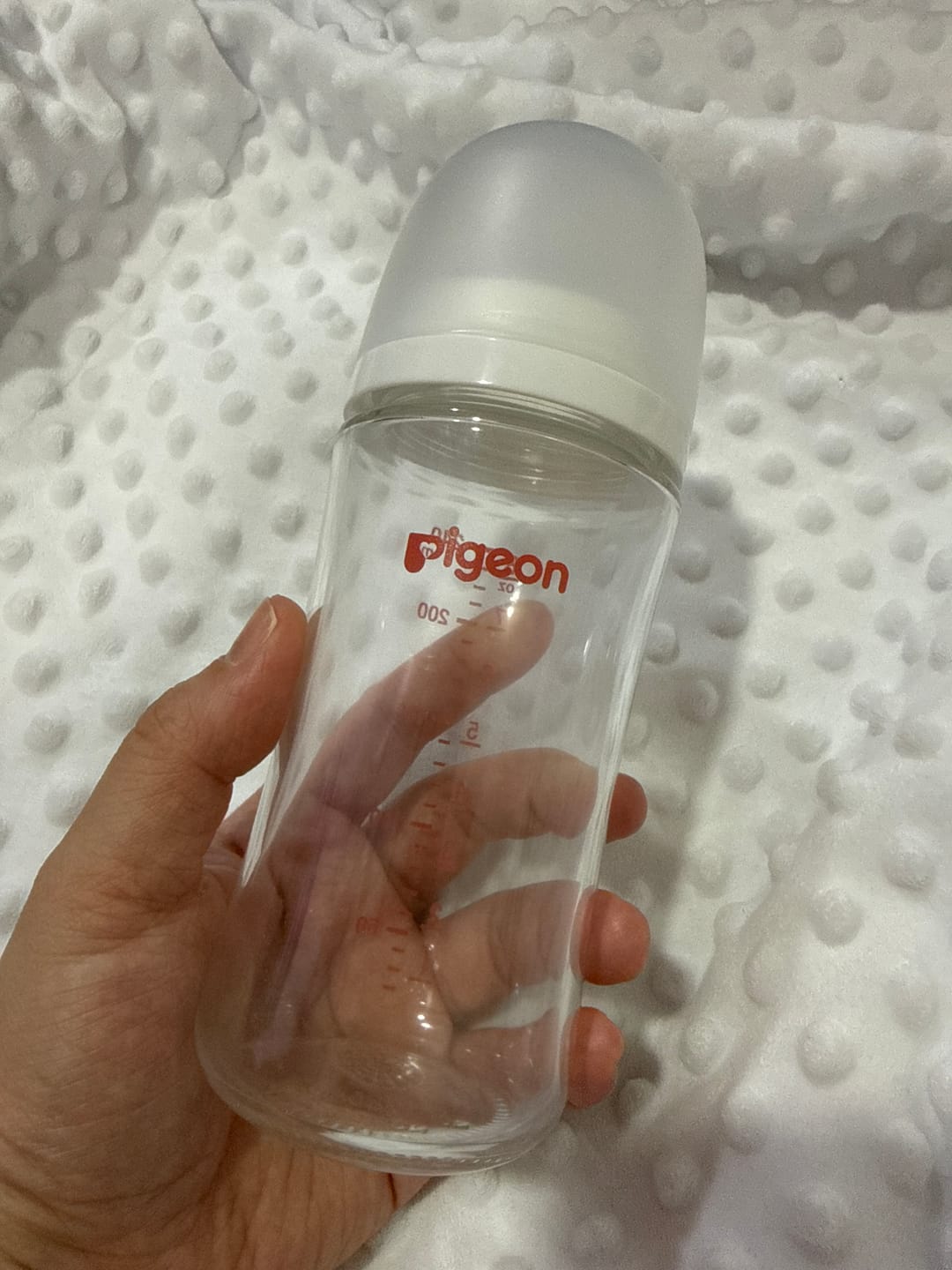 Customer photo review of Pigeon Softouch WN3 Nursing Bottle (Glass)