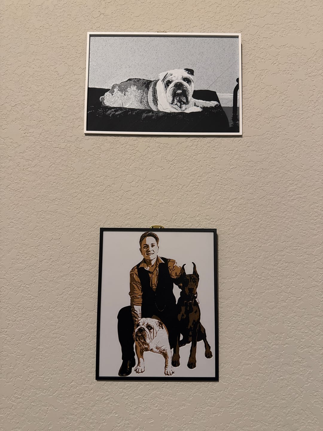 Customer photo review of Custom Layered 3D Portrait | Personalized Memorial Keepsake | Pet Lover Gift