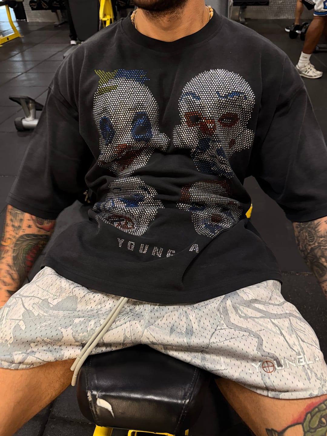 Customer photo review of 4257 - Batman Rhinestone Tees