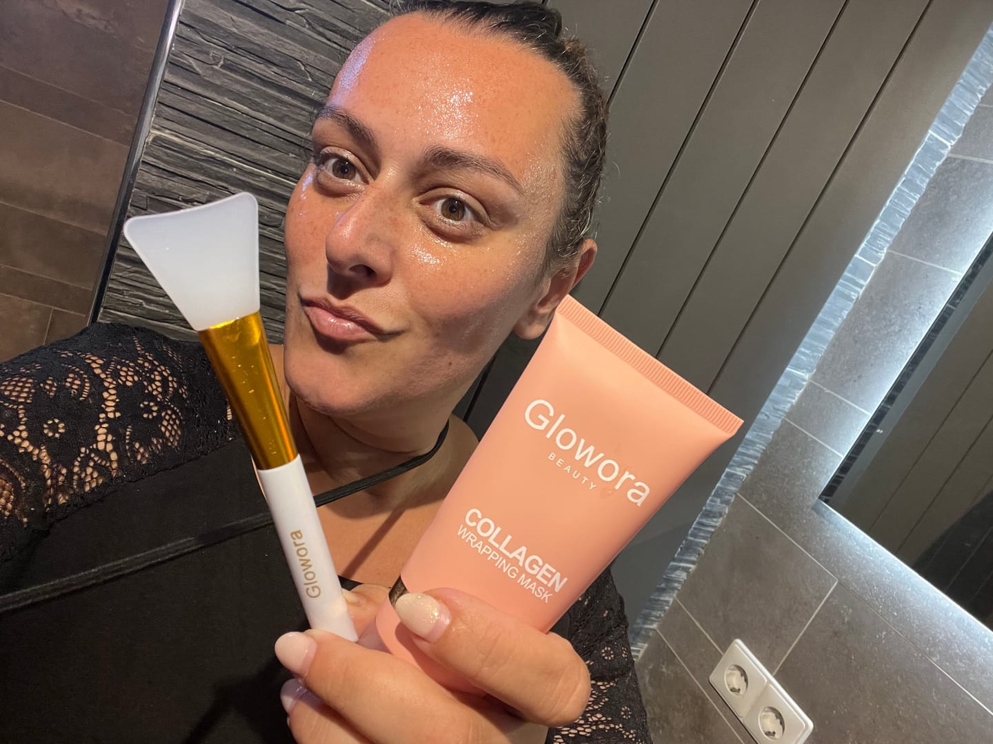 Customer photo review of Bio-Collageen Masker + Kwast