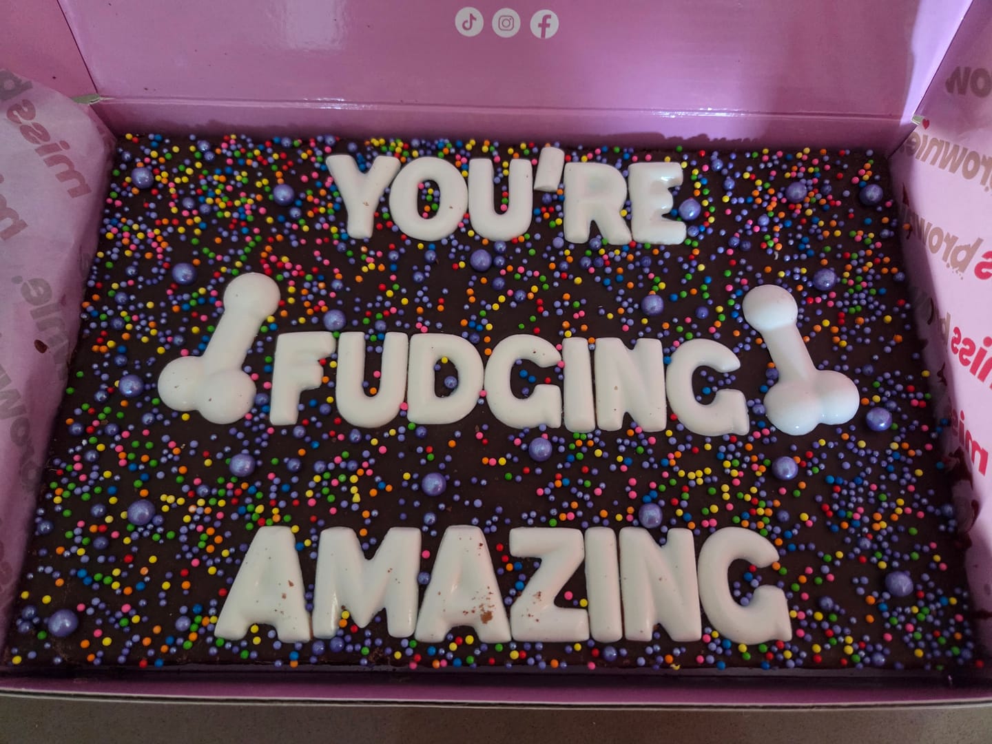 Customer photo review of Custom Brownie · Large
