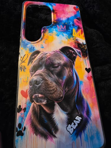 Customer photo review of Graffiti - Personalised Phone Case