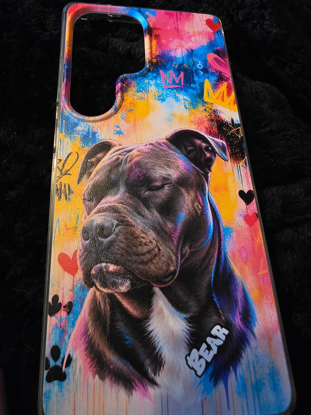 Customer photo review of Graffiti - Personalised Phone Case