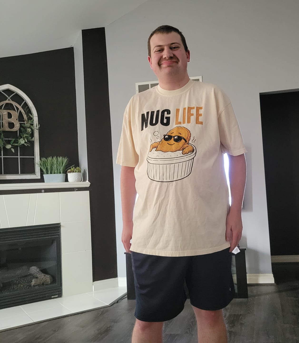 Customer photo review of Nug Life — Premium Tee