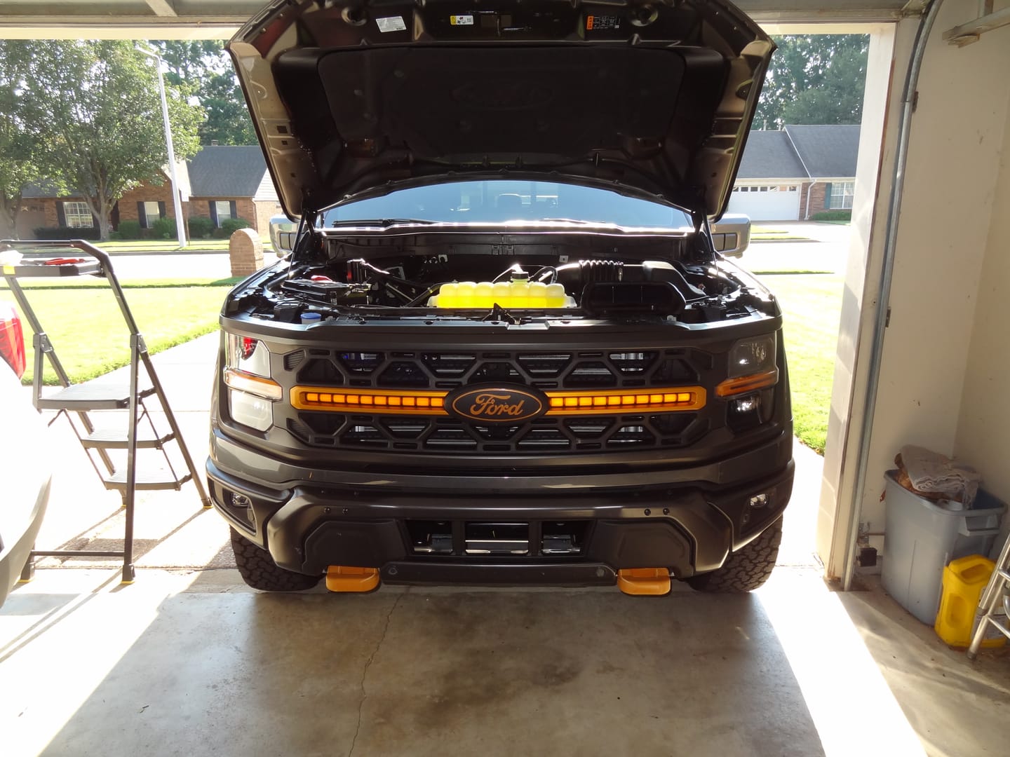 Customer photo review of Smoked LED Amber Lights w/ Sequential Turn Signal For 24+ Ford F150 Tremor