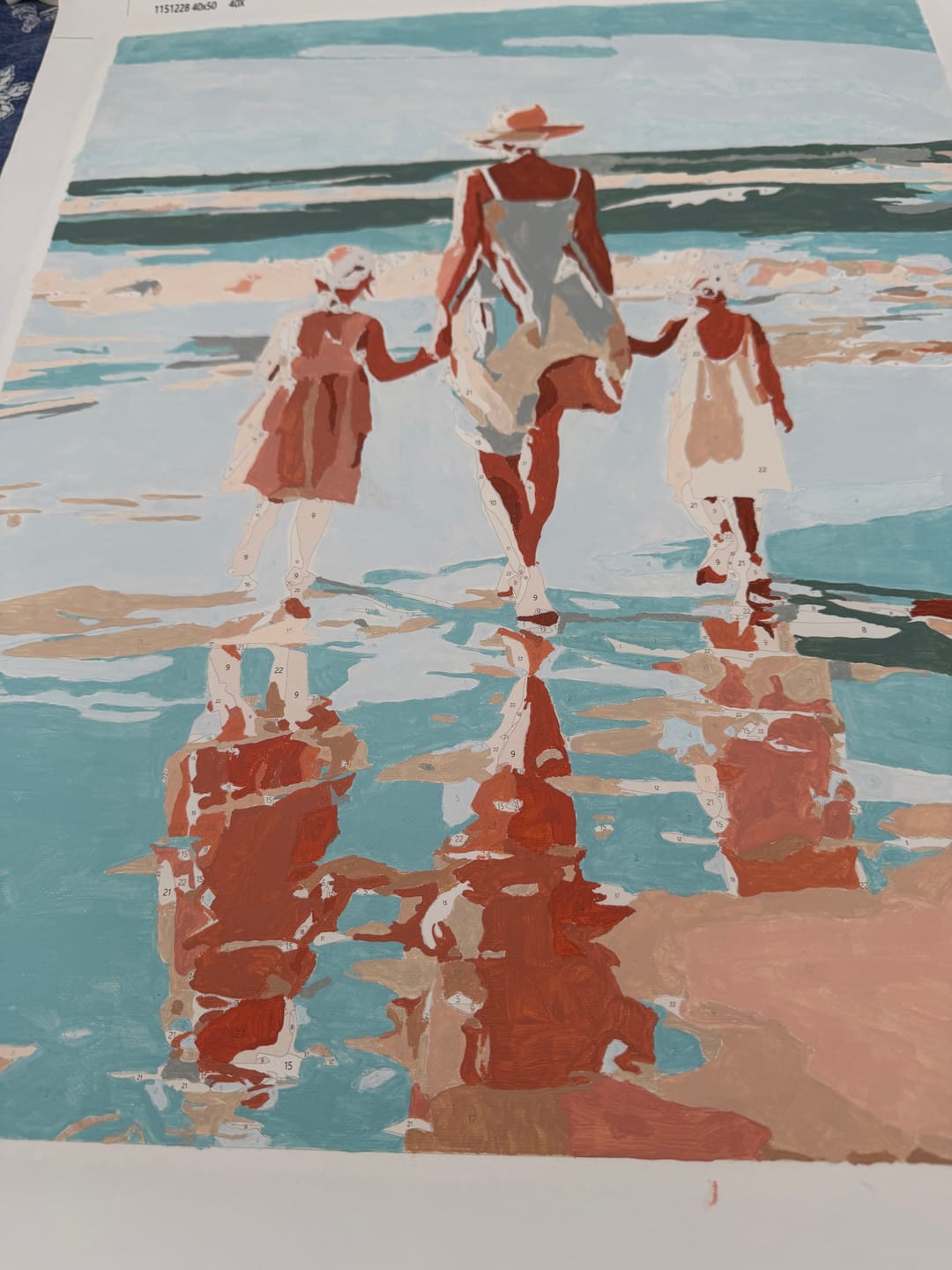 Customer photo review of Two daughters | Paint by Number