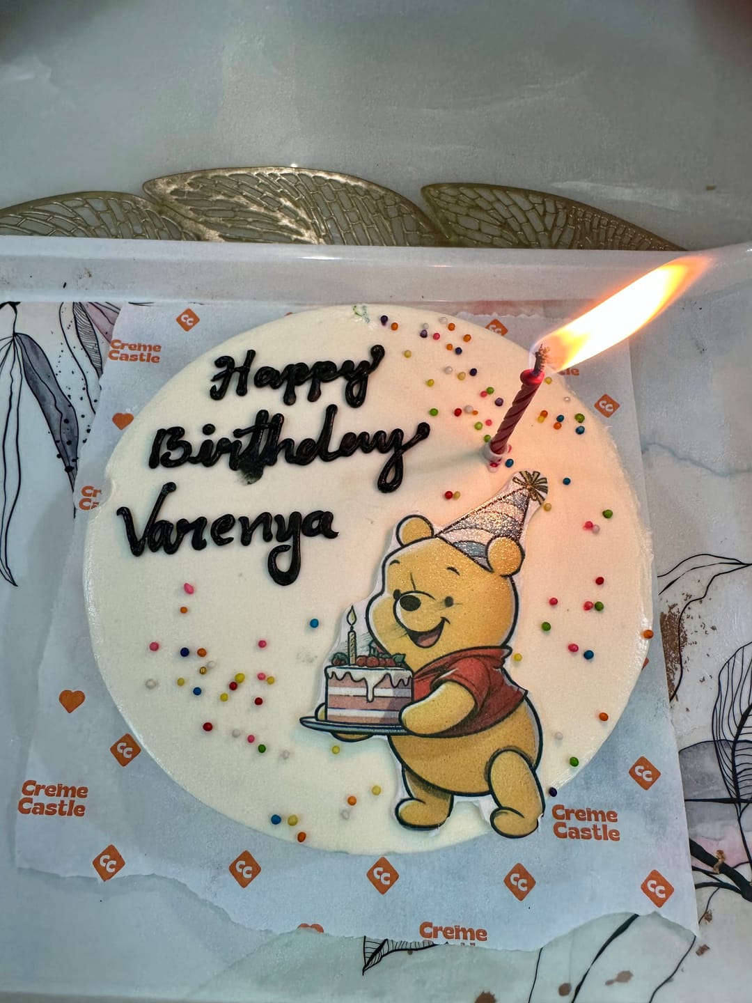 Customer photo review of Winnie the Pooh Honey Cake