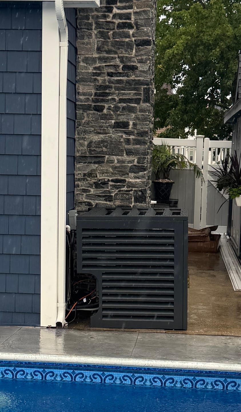 Customer photo review of Central AC Cover - Black