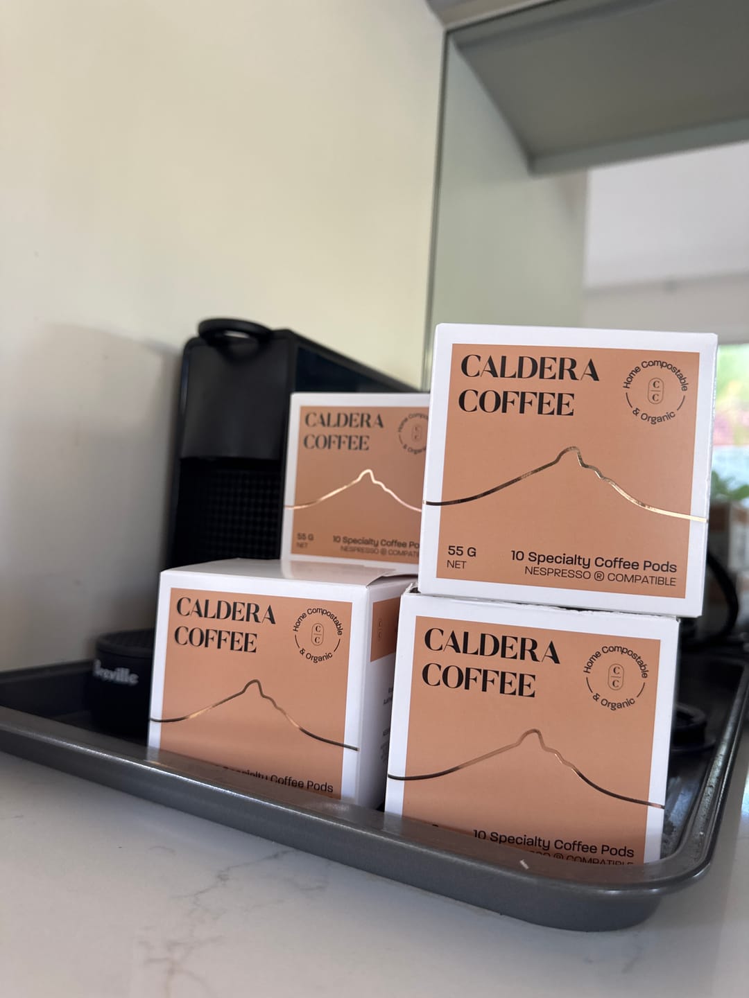 Customer photo review of Organic, Nespresso Compatible, Home Compostable Coffee Pods