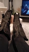 Customer photo review of "Professional Air Compression Leg Recovery System for Circulation and Lymphatic Drainage"