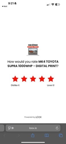 Customer photo review of CORVETTE C8 Z06 - DIGITAL PRINT