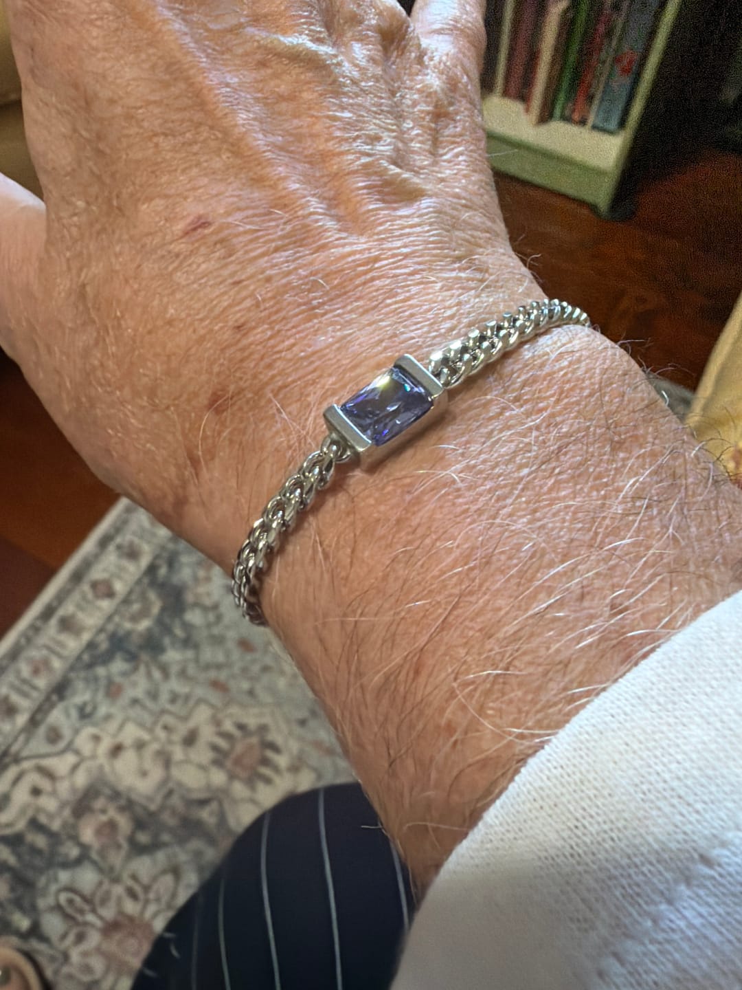 Customer photo review of Chip Bracelet - Tanzanite