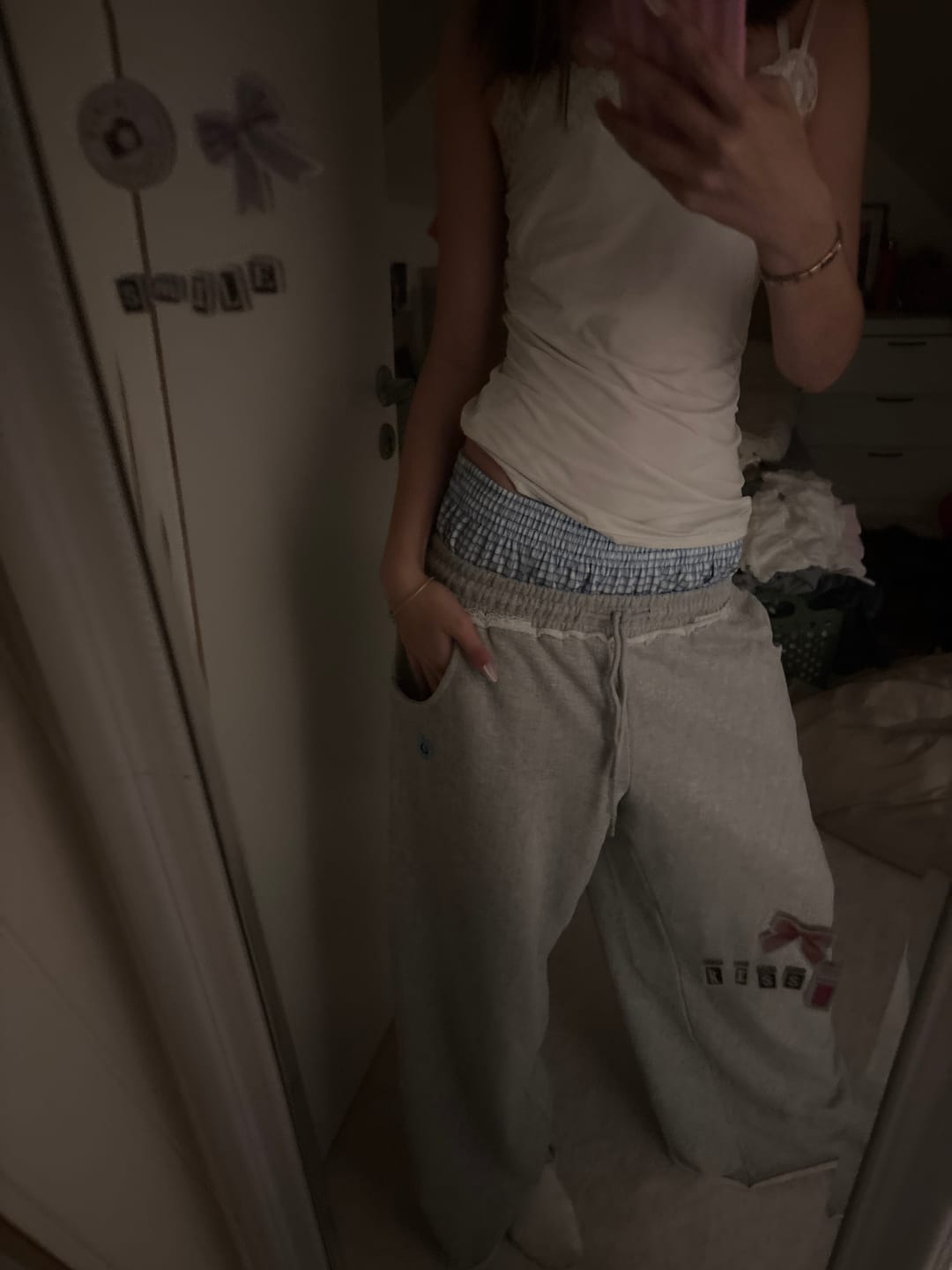 Customer photo review of Aelfric Eden Double Waist Baggy Sweatpants