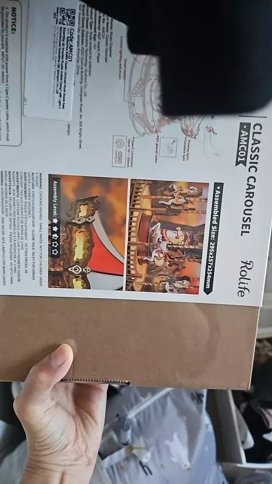 Customer photo review of Rolife Classic Carousel 3D Wooden Puzzle