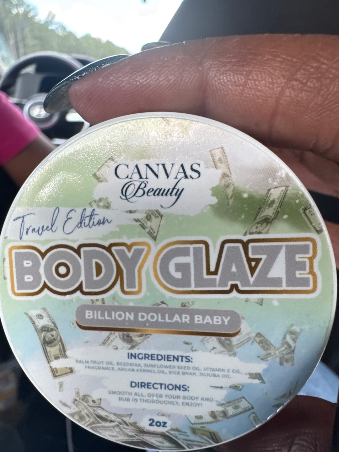 Customer photo review of (NEW) TRAVEL GLAZE: BILLION DOLLAR BABY