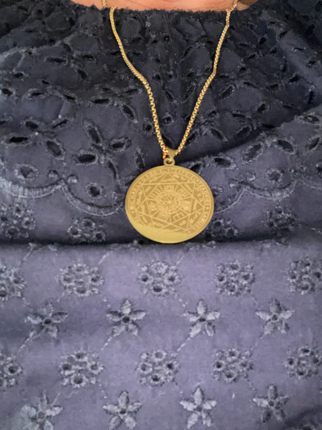 Customer photo review of Pendentif Sceau des 7 Archanges
