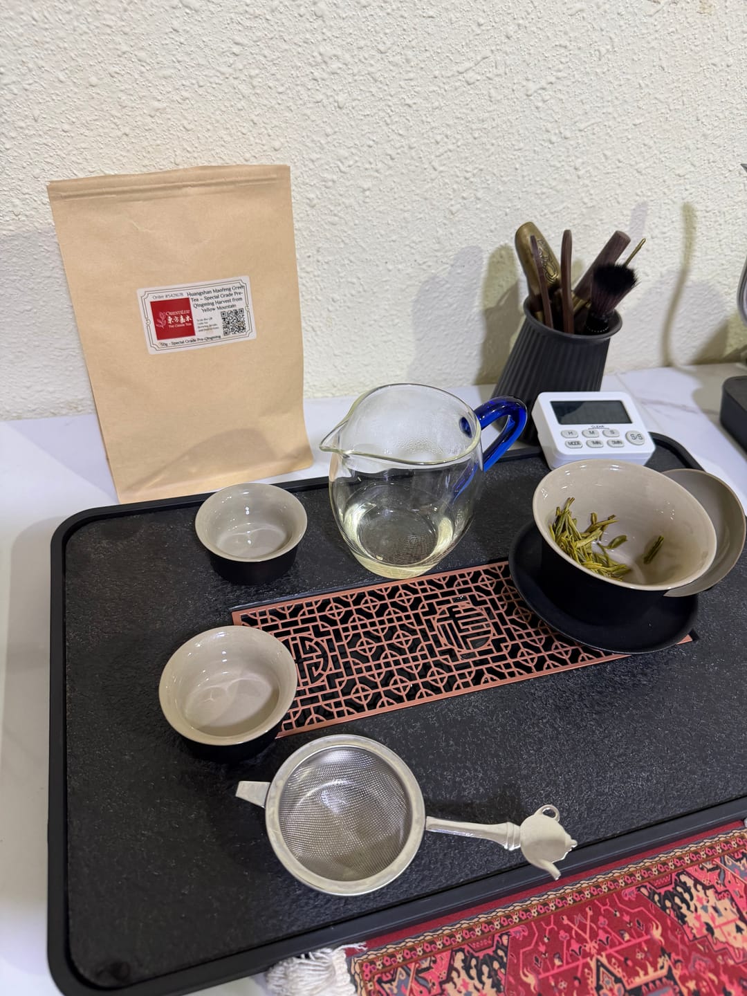 Customer photo review of Huangshan Maofeng Green Tea – Special Grade Pre-Qingming Harvest from Yellow Mountain