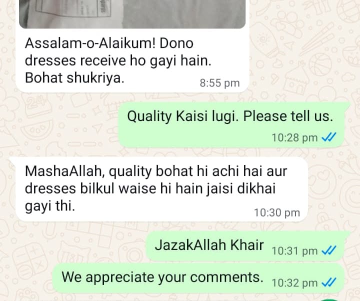 Customer photo review of Noir & Noor | Black 3 Piece Suit with Silver Zari Embroidery and Sheer Dupatta