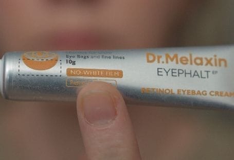 Customer photo review of Retinol Eyebag Cream