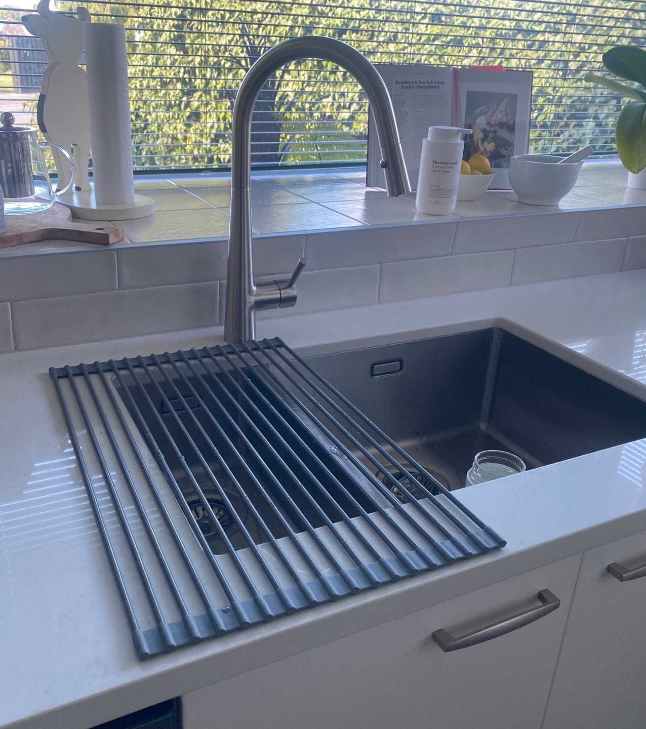 Customer photo review of White Magic Drying Rack and Trivet