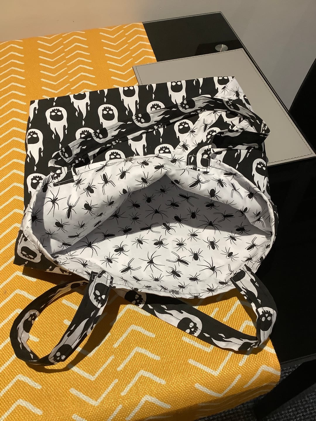 Customer photo review of All Over Spiders Polycotton Fabric