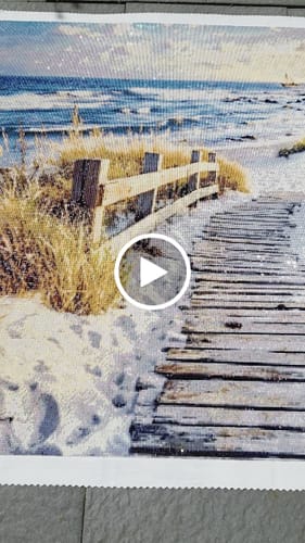Customer video review of 5D Diamond Painting – Der Weg nach Marina Haven