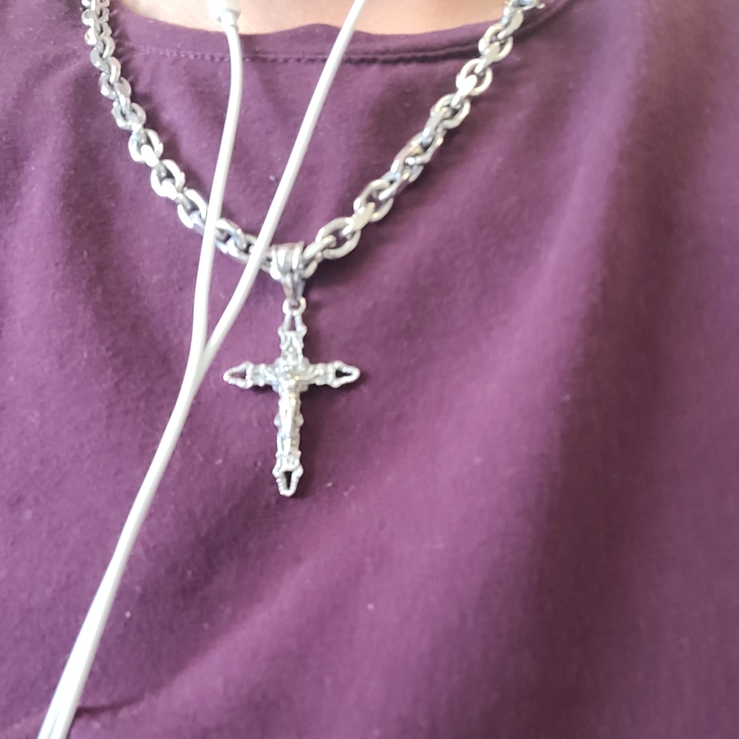 Customer photo review of CRUCIFIX CROSS PENDANT