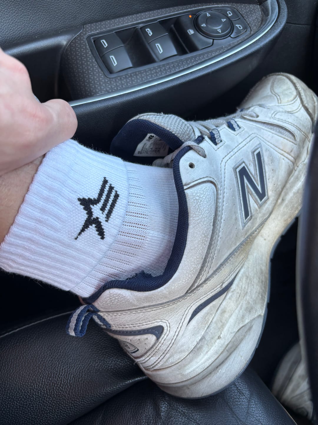 Customer photo review of Performance Socks - White