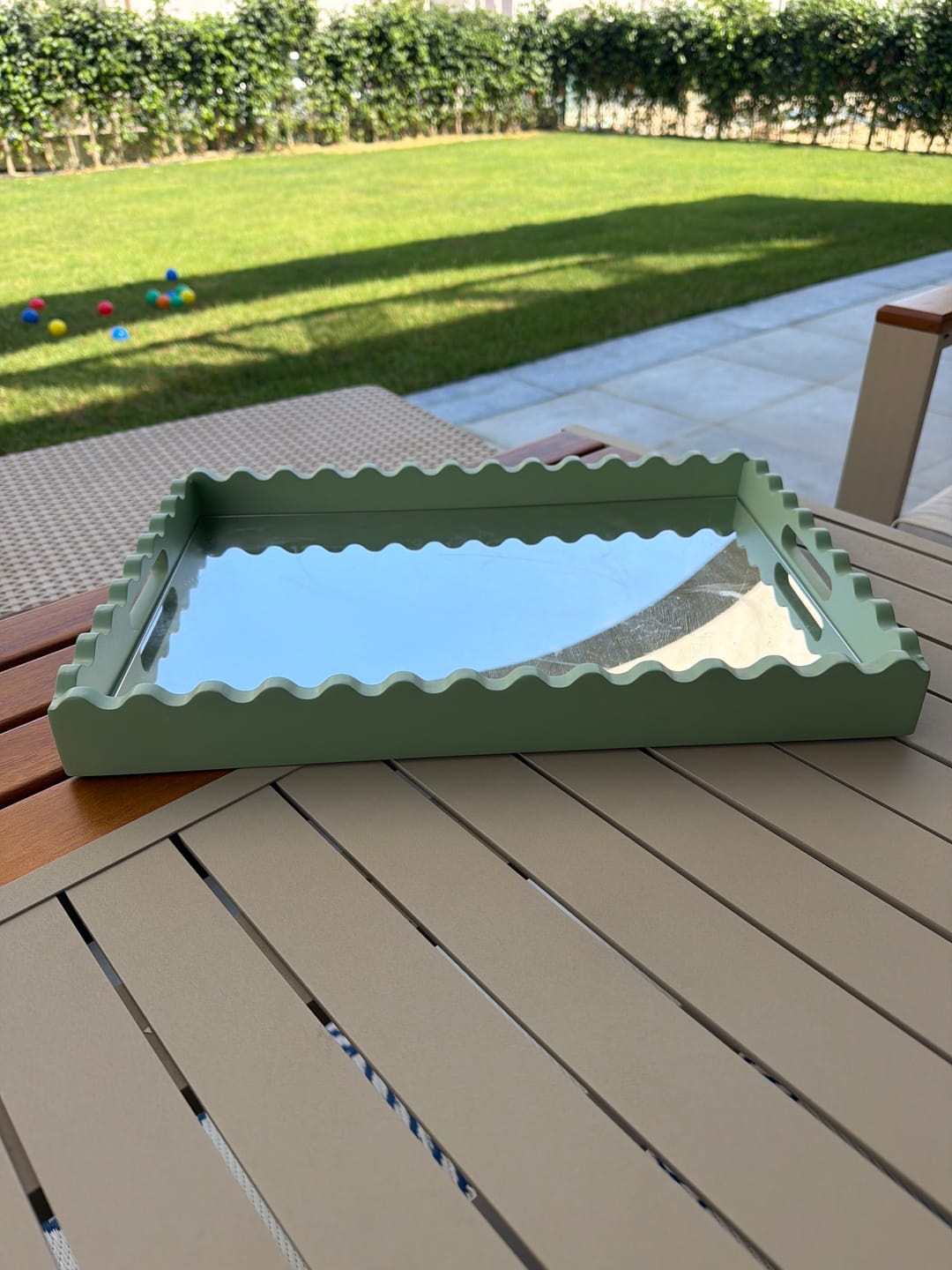 Customer photo review of Fine Scallop Serving Tray
