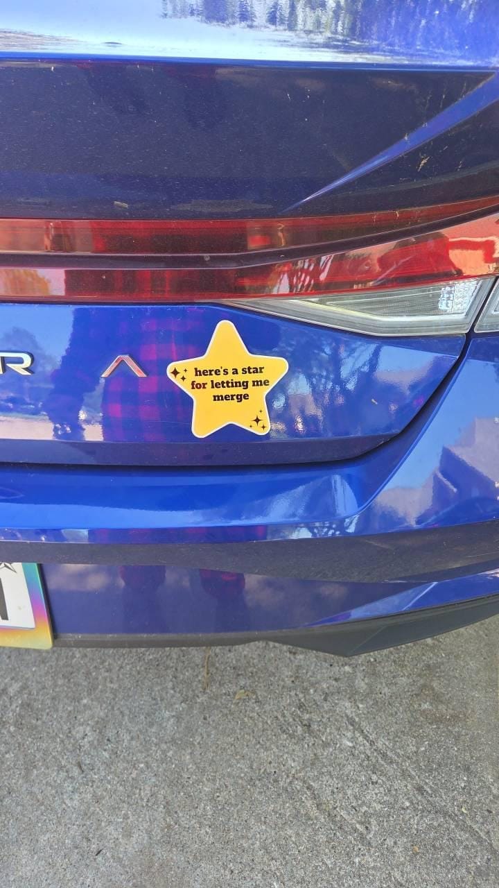 Customer photo review of Here's a star for letting me merge